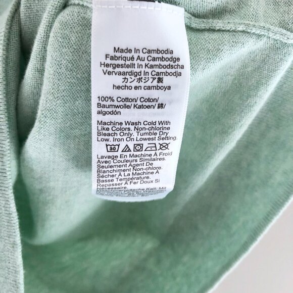 J.Crew Factory Sweater Shell Heather Lt Mint - Picture 3 of 6